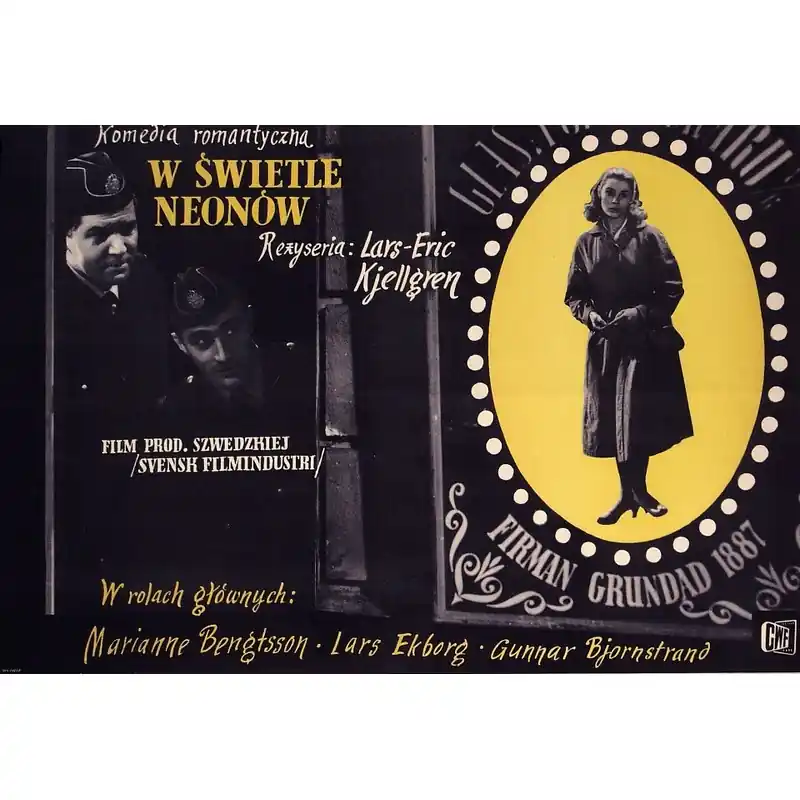 Night Light, Polish Film Poster Designed by Marian Stachurski, 1961 Super okazja