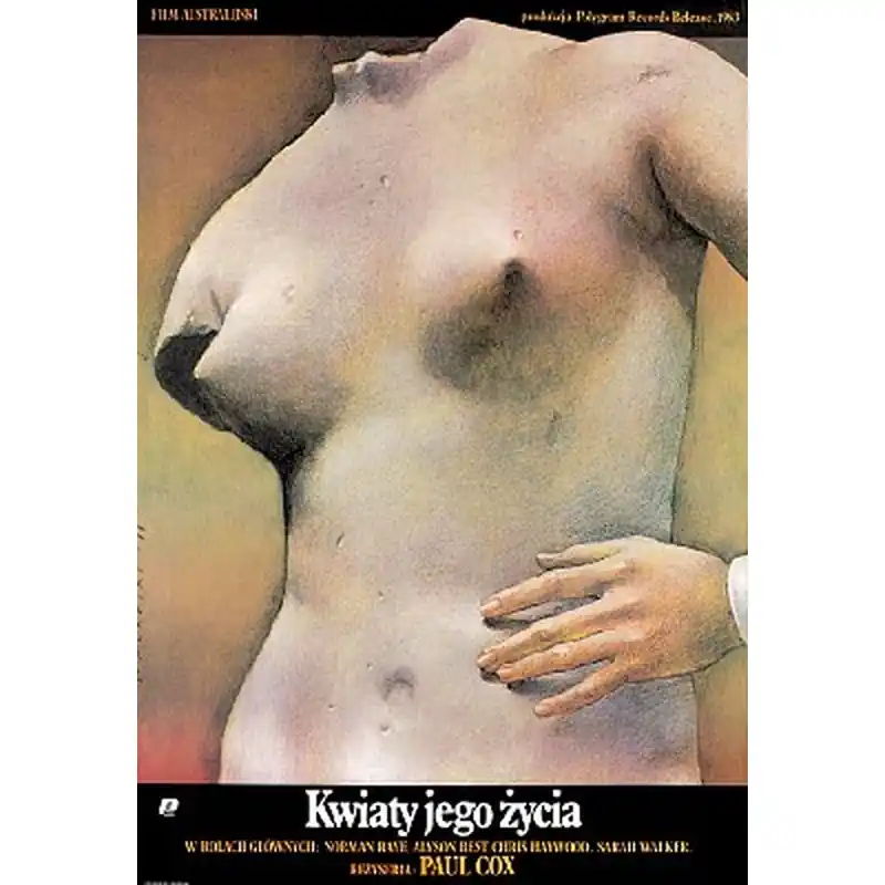 Kup teraz Man of Flowers, Polish Film Poster Designed by Wiesław Wałkuski, 1984