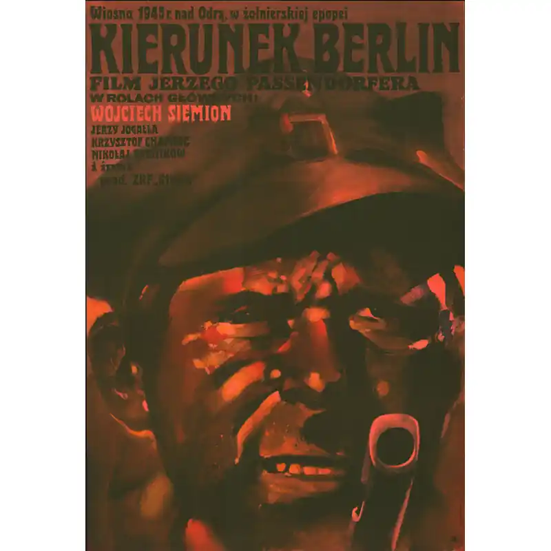 Zniżka Heading for Berlin, Polish Film Poster Designed by Waldemar Swierzy, 1968