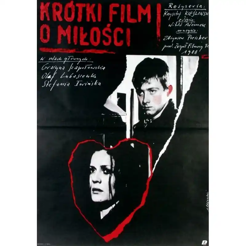 A Short Film About Love, Polish Film Poster Designed by Andrzej Pągowski, 1988 Hit cenowy