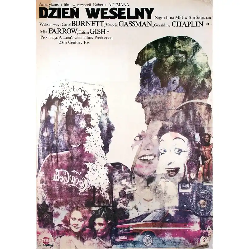 A Wedding, Polish Film Poster Designed by Andrzej Pągowski, 1980 Hit sprzedaży
