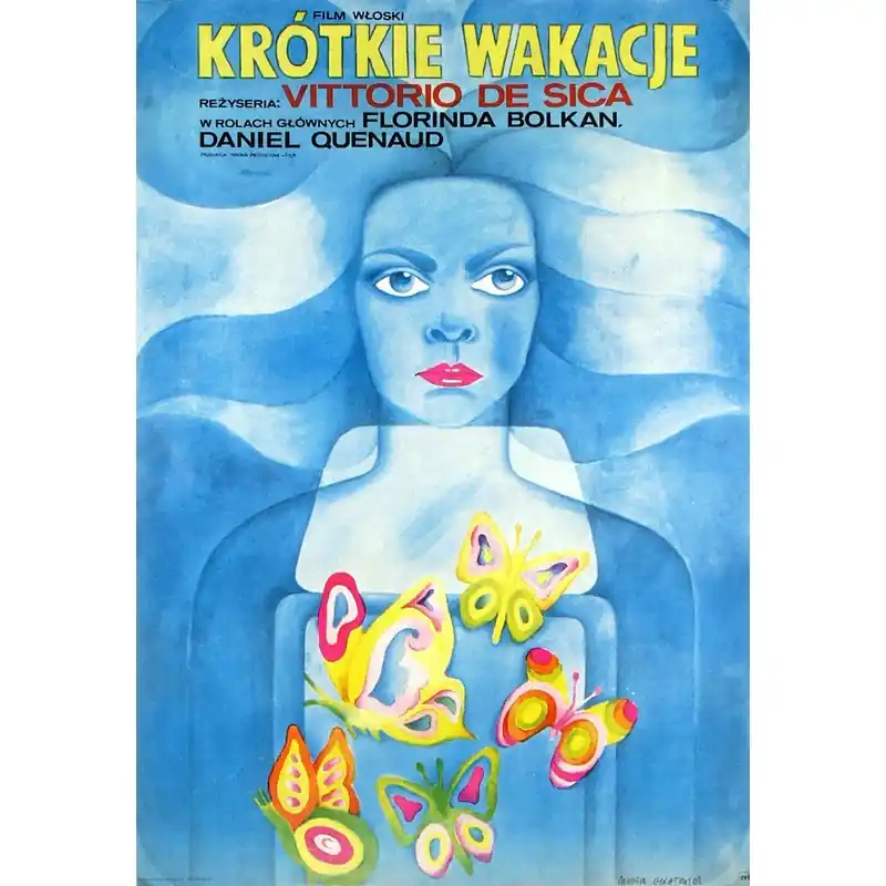 A Brief Vacation, Polish Film Poster Designed by Maria Ihnatowicz, 1975 Zamów teraz