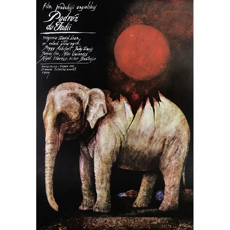A Passage to India, Polish Film Poster Designed by Wiktor Sadowski, 1986 Okazja