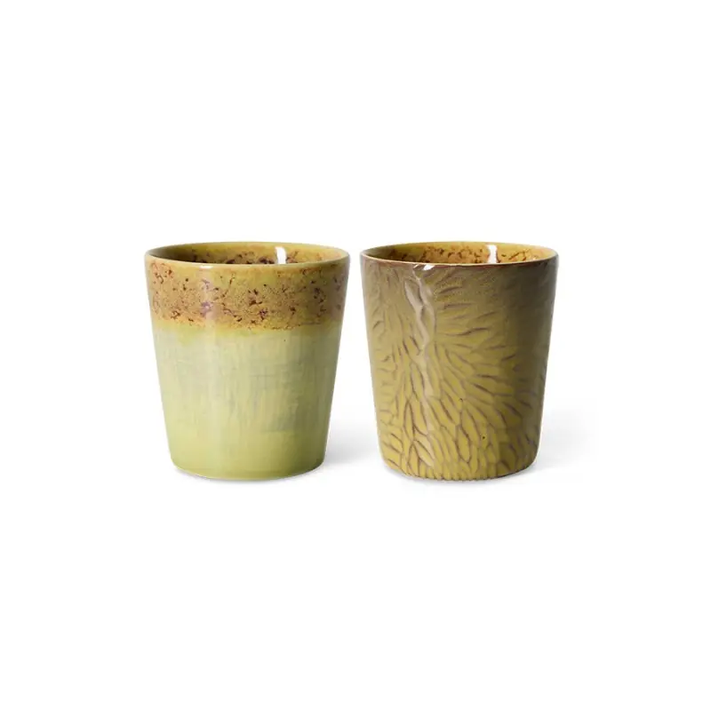 Komplet kubków Sunflowers Van Gogh, 70‘s ceramics, HKLiving Oferta czasowa