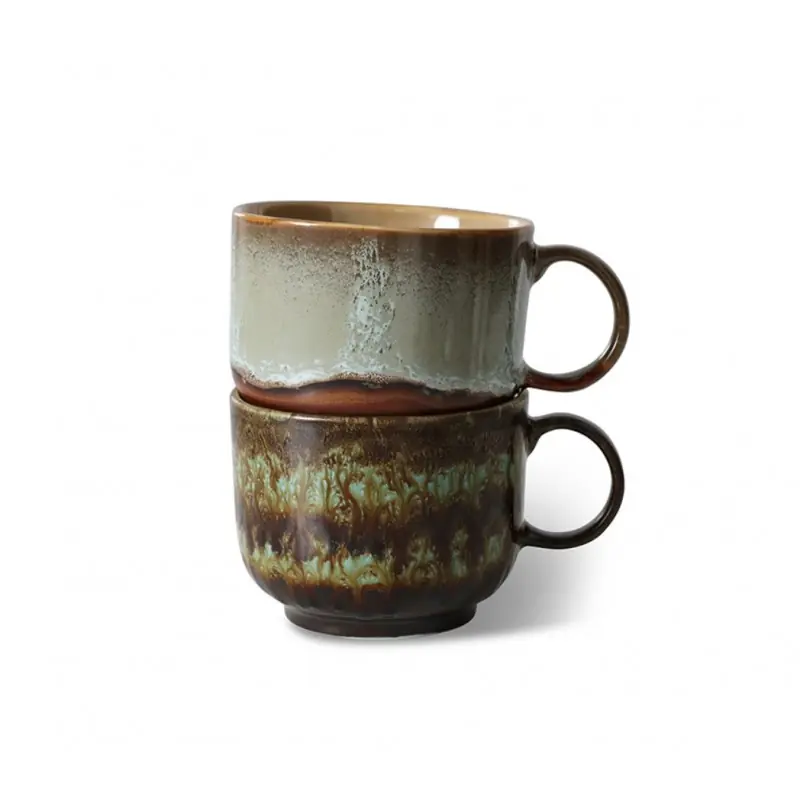 Nie przegap Zestaw Kubeków do herbaty Odyssey, 70‘s Ceramics, HKliving