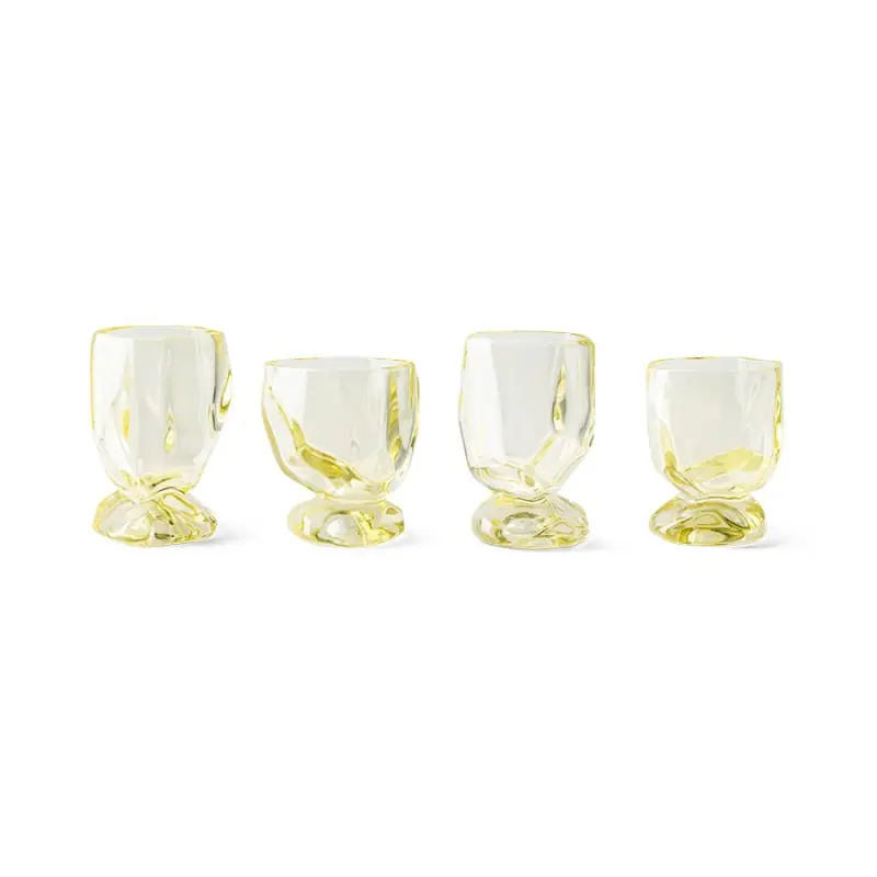 Zniżka Szklanki Citrine by Nienke Sikkema 4 szt., jasno żołte, HKLiving