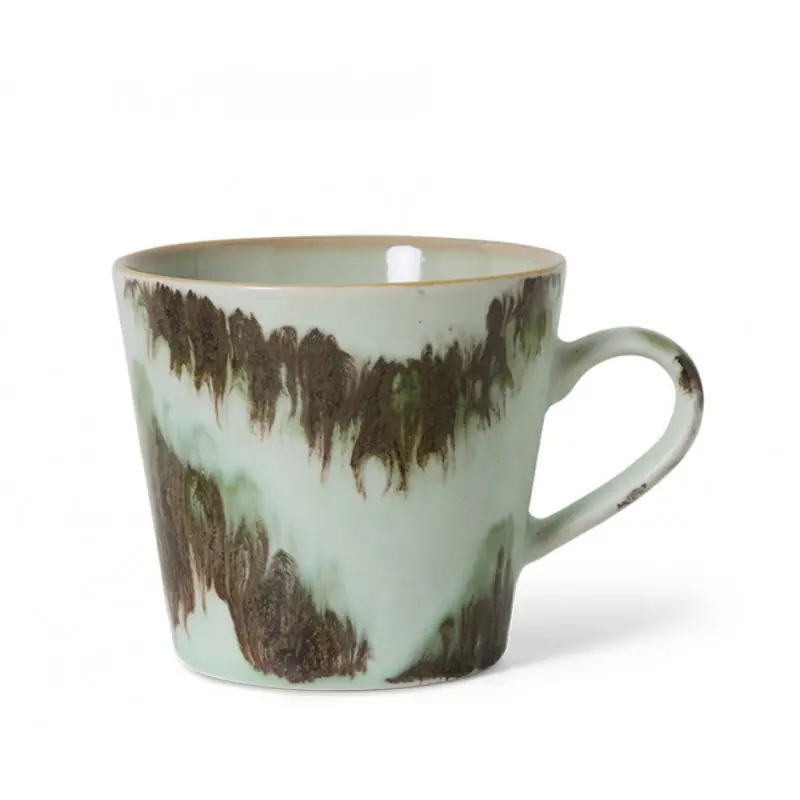 Kubek Tide do cappucciono, odcienie zieleni i brązu, HKLiving Zamów teraz