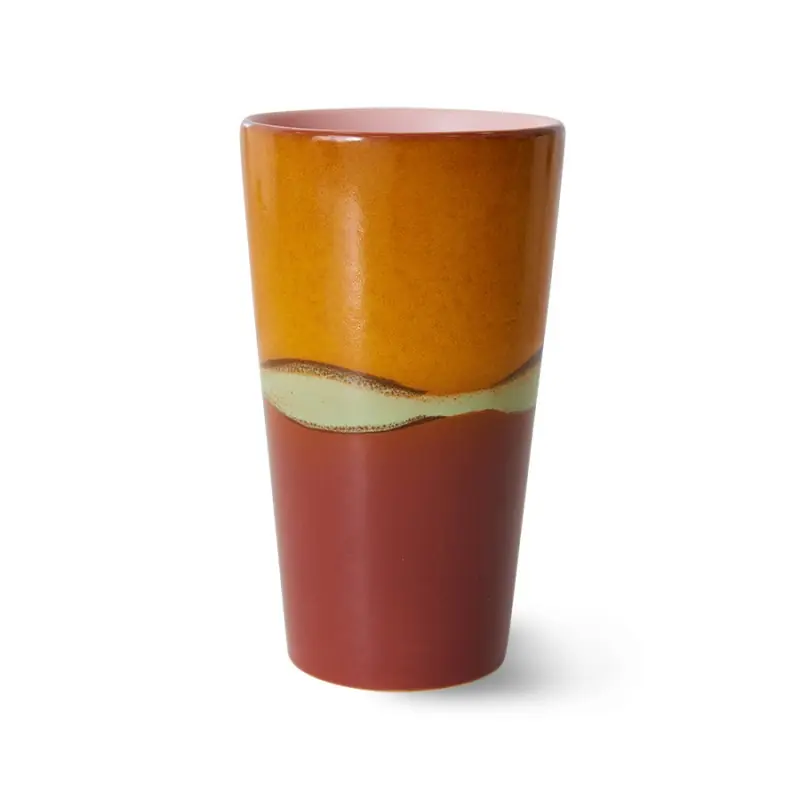 Kubek Latte Clay 70‘s Ceramisc, HKliving Ekspresowa dostawa