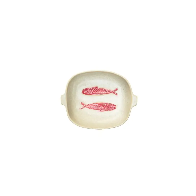 Szybka dostawa Naczynie do zapiekania Ovi 22,5 cm, czerwona rybka, Madam Stoltz