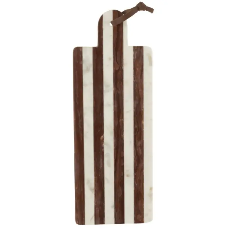 Nowy Deska marmurowa Plank 45 cm w paski, do krojenia, J-Line