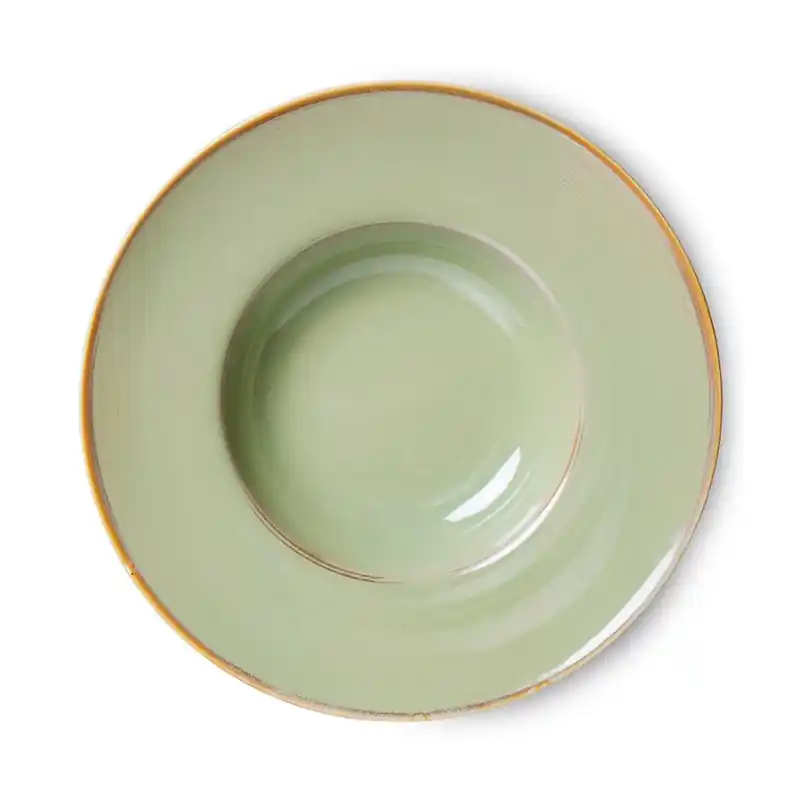 Taniej Talerz do makaronu Chef Ceramics Moss Green, HKLiving