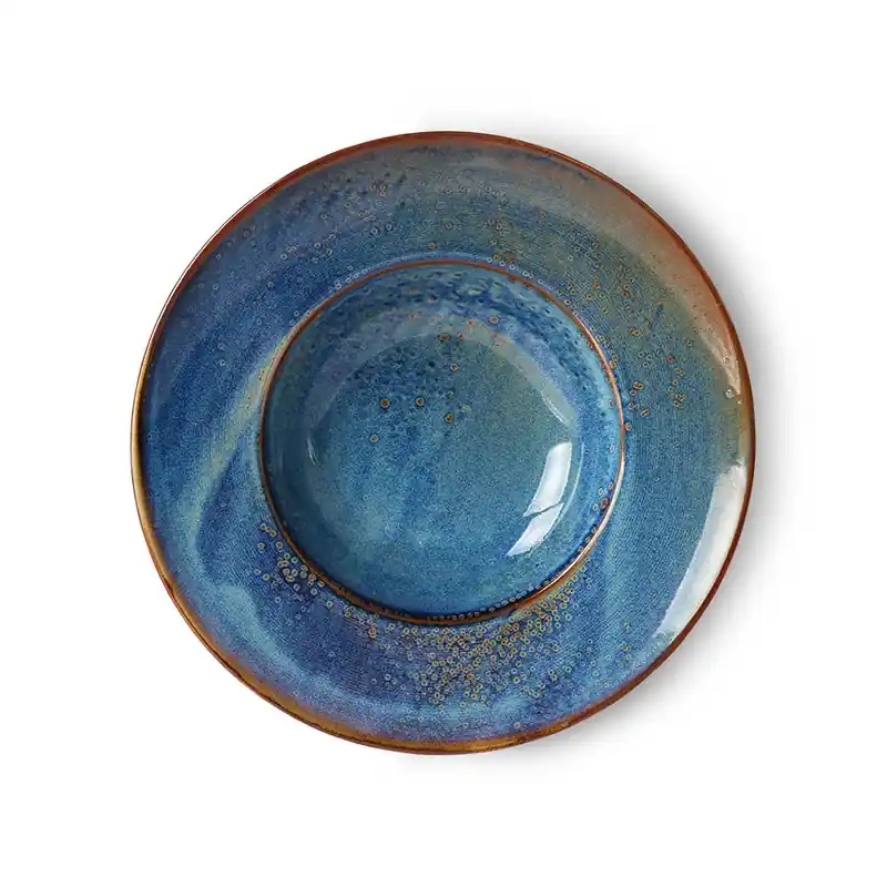 Oferta limitowana Talerz do makaronu Chef Ceramics Rustic Blue, HKLiving