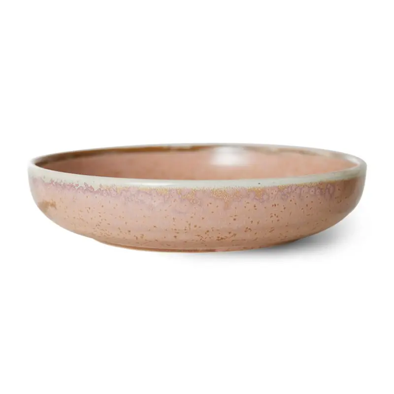 Talerz głęboki L Chef Ceramics Rustic Pink, HKLiving Rabat