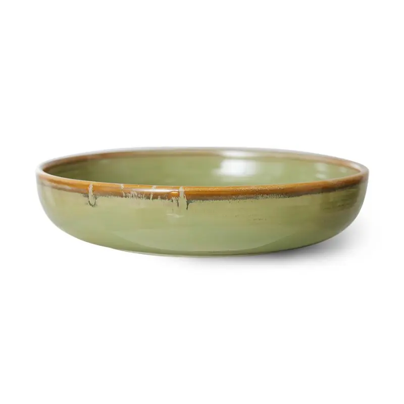 Zniżka Talerz głęboki L Chef Ceramics Moss Green, HKLiving