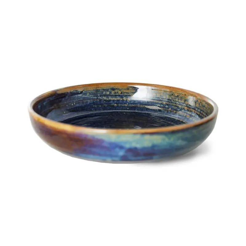 Talerz głęboki M Chef Ceramics Rustic Blue, HKLiving Bestseller