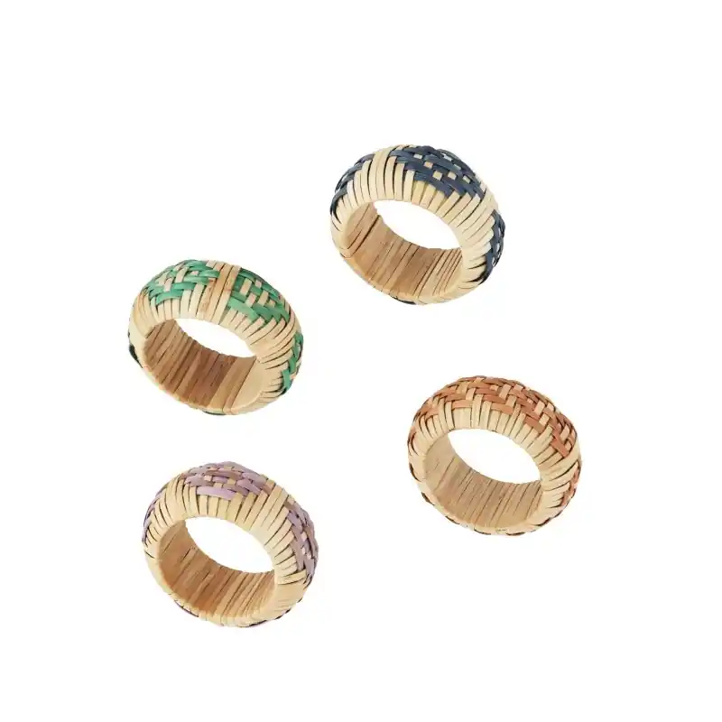 Bezpieczna płatność Bami pierścienie do serwetek, naturalne, Madam Stoltz