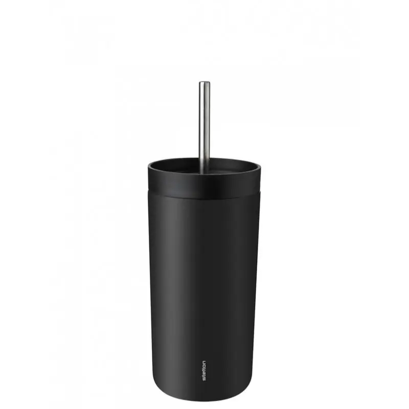 Kubek Termiczny To Go Sip ze słomkom 0,4l, czarny, Stelton Sprawdź teraz