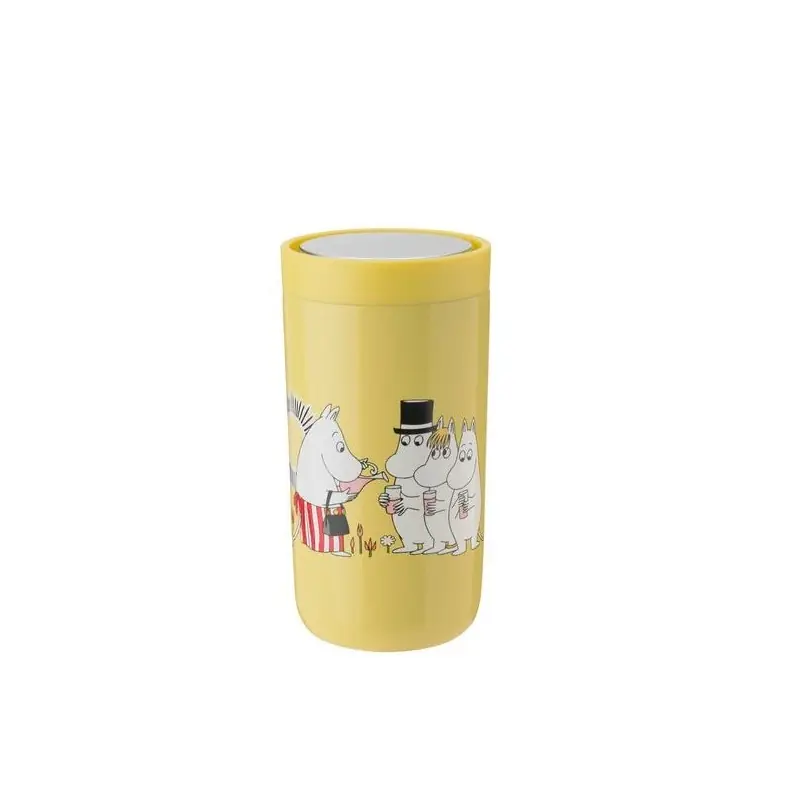 Szybka wysyłka Kubek Lemonade Muminki termiczny To- Go, żółty 200 ml, Stelton