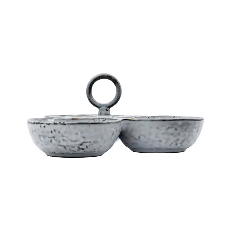 Nowy Miseczki do serwowania Rustic, szaro-niebieskie, House Doctor