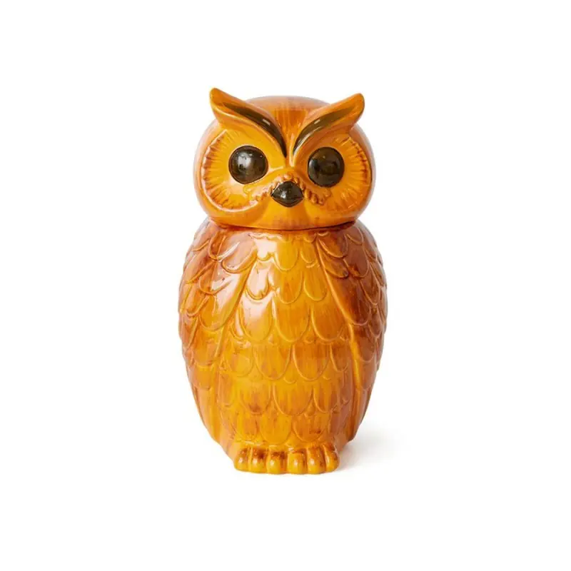 Pojemnik ceramiczny Sowa Tangerine, HKLiving Zniżka