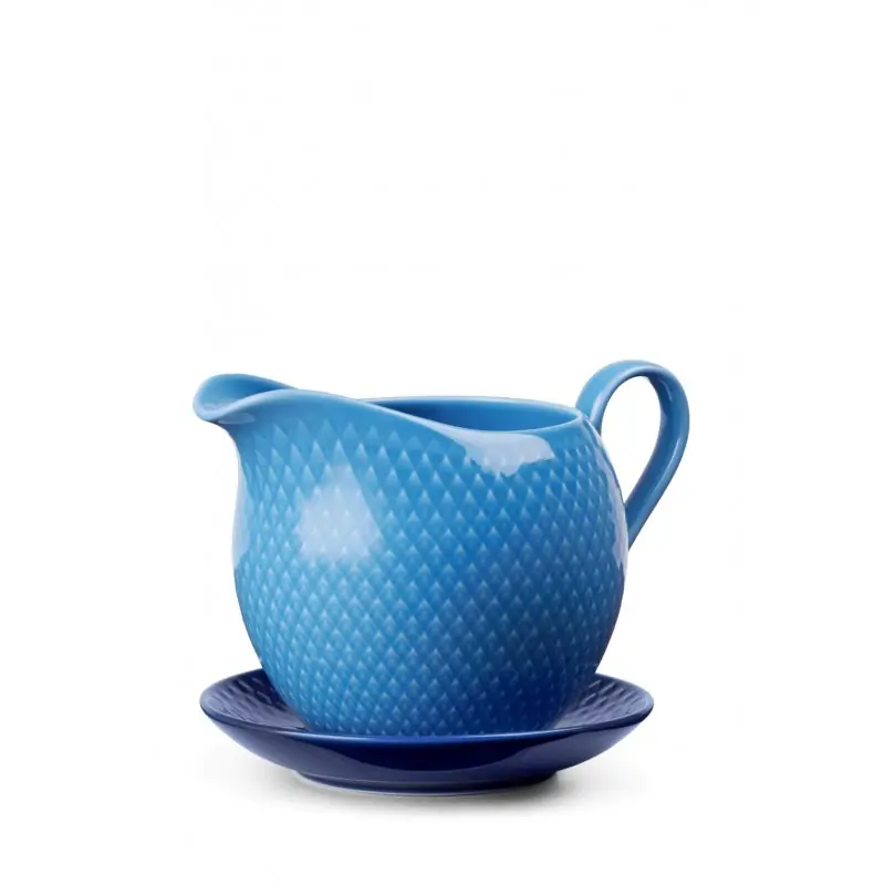 Porcelanowa sosjerka Rhombe, niebieska, Lyngby Porcelain Wybór klientów