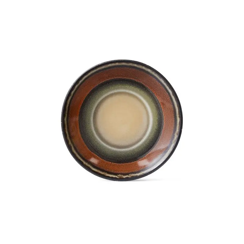 Talerzyk ceramiczny do sosów 70‘s dark roast, HKLiving Nowy