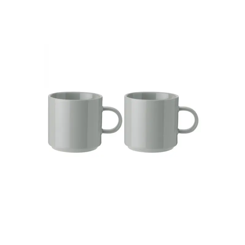 Bestseller Komplet kubków COFFEE, 2 szt. 200 ml, jasnoszary, Stelton
