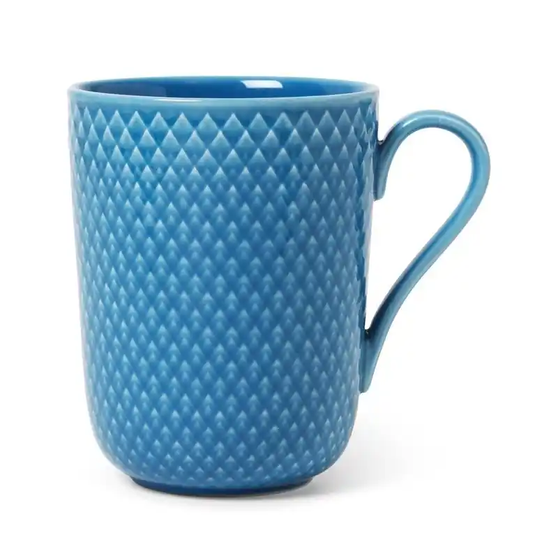 Niebieski kubek Rhombe, Lyngby Porcelain Kup online