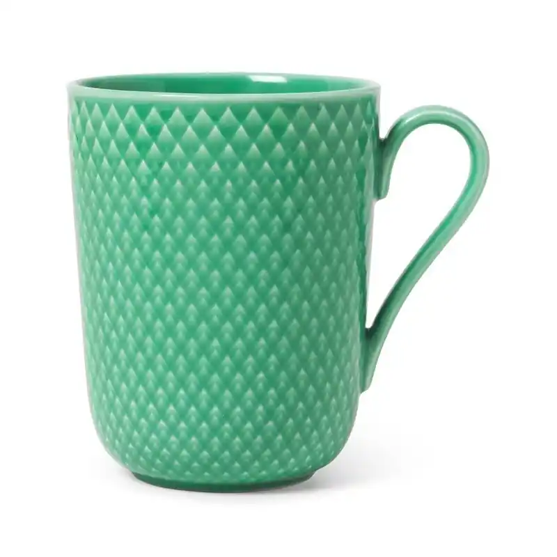 Wybór klientów Zielony kubek Rhombe, Lyngby Porcelain