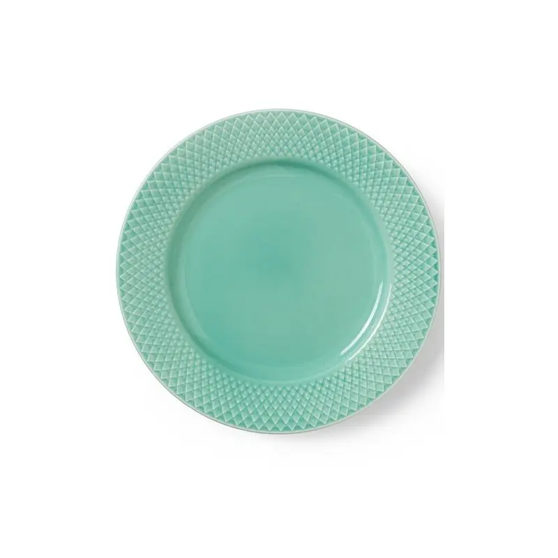 Talerz Rhombe Ø21 cm, morski, Lyngby Porcelain Hit sprzedaży