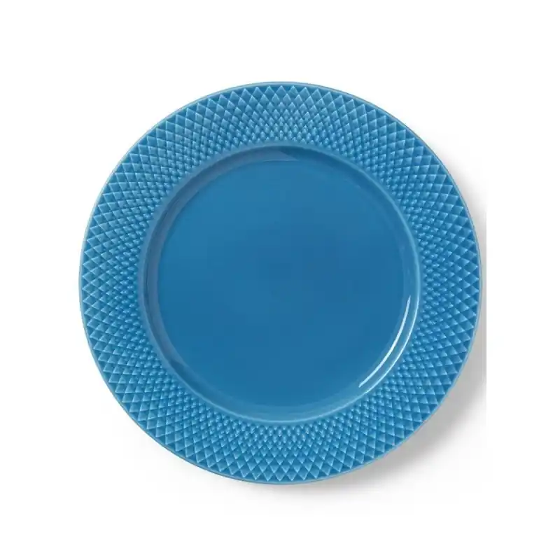 Talerz Rhombe Ø27 cm, niebieski, Lyngby Porcelain Wyjątkowa oferta