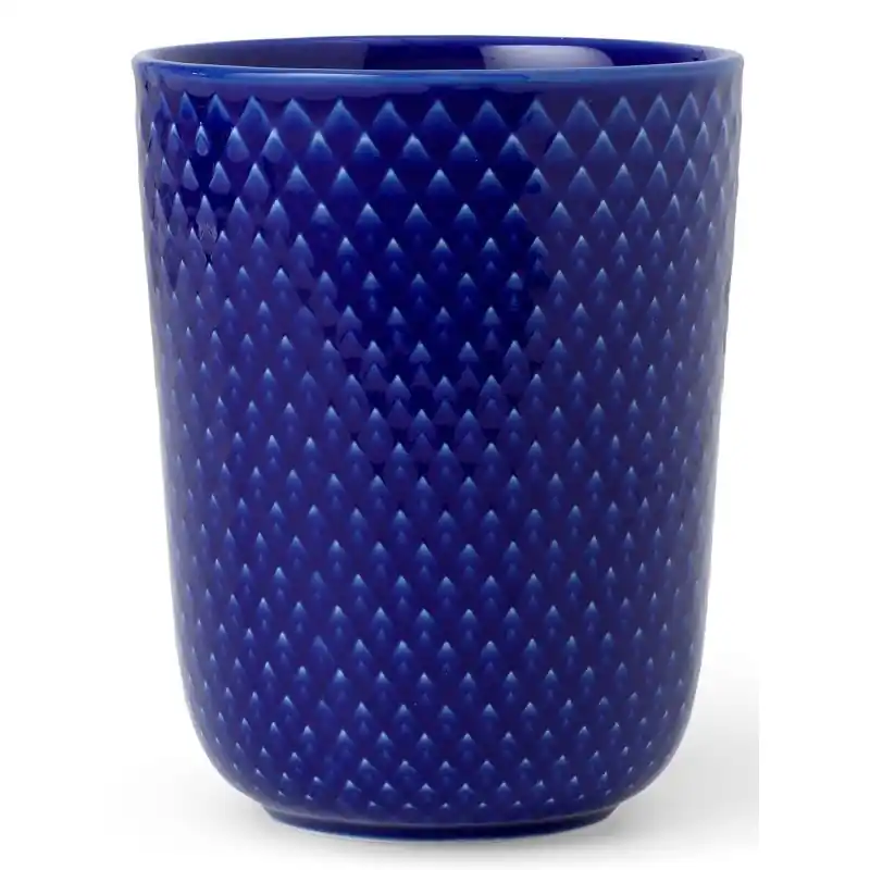 Granatowy kubek bez ucha Rhombe, Lyngby Porcelain Najlepsza cena
