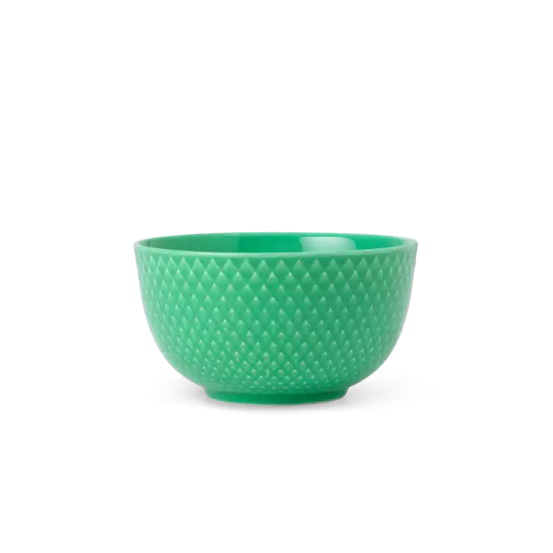 Ostatnia szansa Porcelanowa miska Rhombe Ø11 cm, zielona, Lyngby Porcelain
