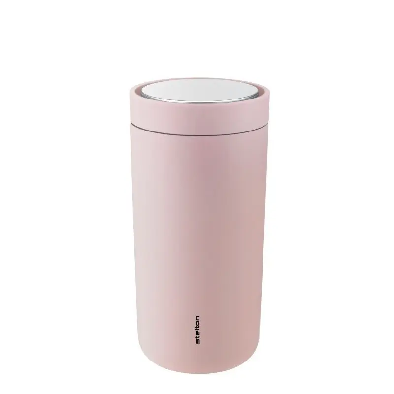 Kubek Termiczny, jasnoróżowy, To Go Click 0,4L Stelton Tylko do końca tygodnia