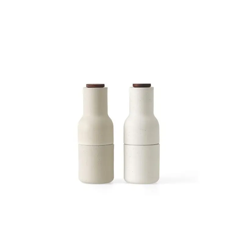 Młynki do soli i pieprzu Bottle Grinder, Sand, Orzech, 2 szt - Audo Szybka wysyłka