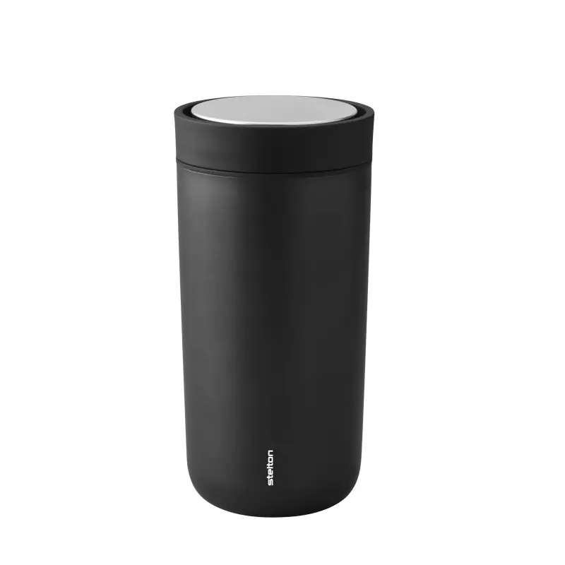 Bestseller Kubek Termiczny, czarny metaliczny To Go Click 0,4L Stelton