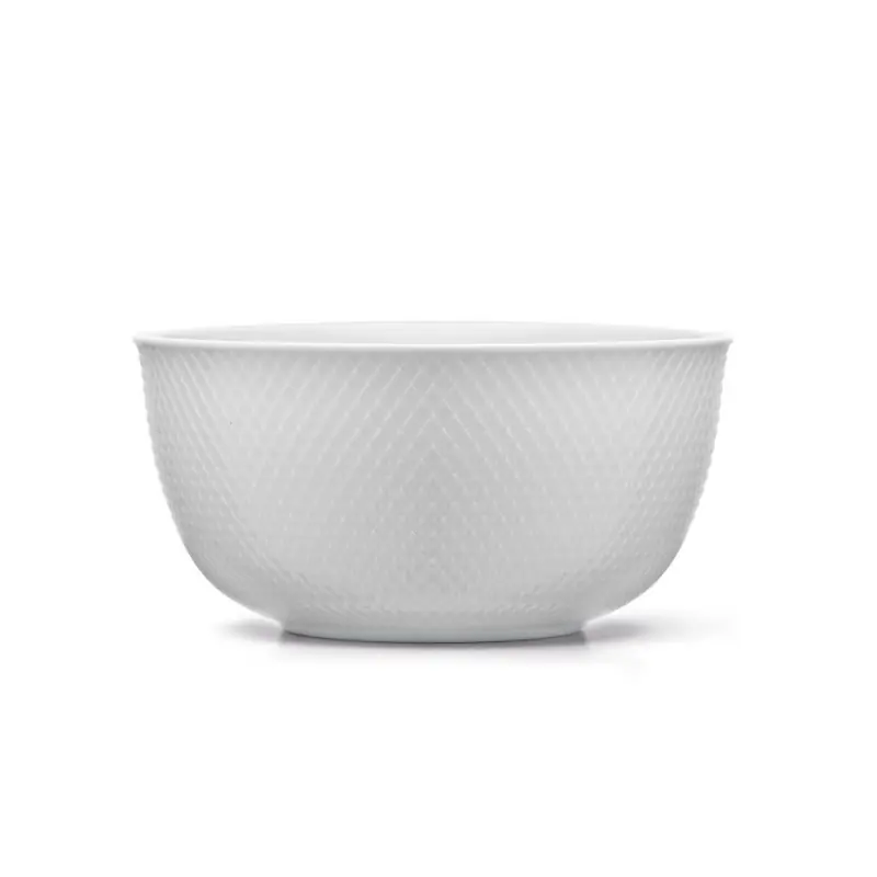 Biała porcelanowa miska Rhombe Ø22 cm, Lyngby Porcelain Obniżka ceny
