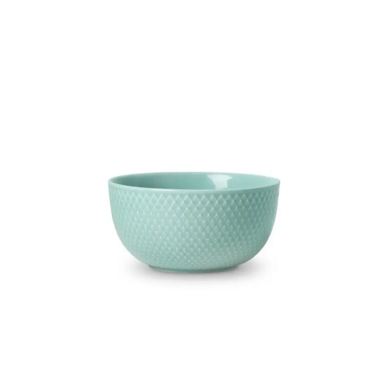 Wyprzedaż Miska Rhombe 13 cm aqua/cyjan, Lyngby Porcelain