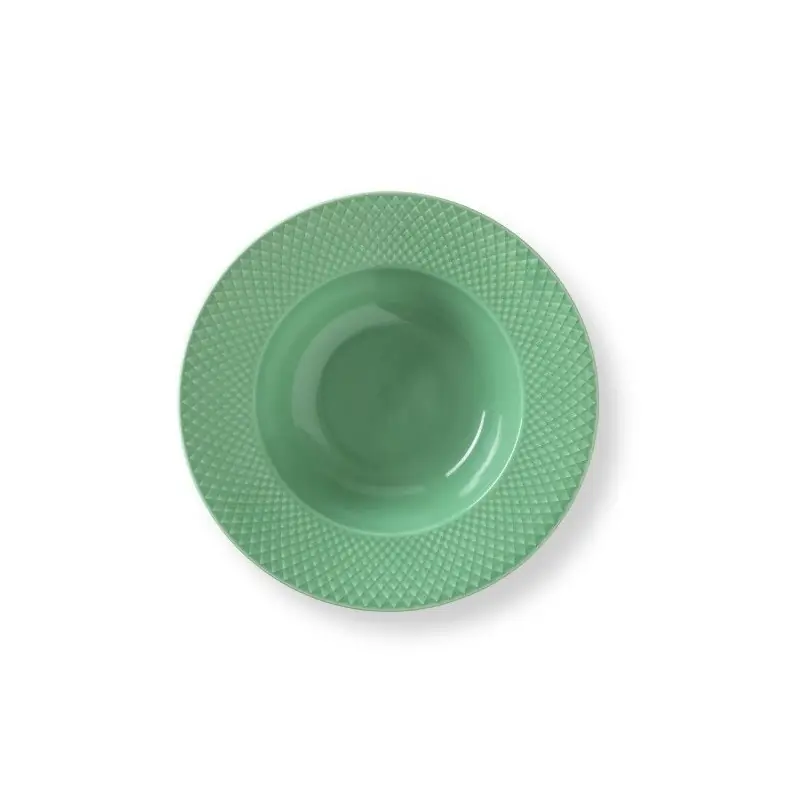 Kup online Talerz głęboki Rhombe Ø24,5 cm, zielony, Lyngby Porcelain