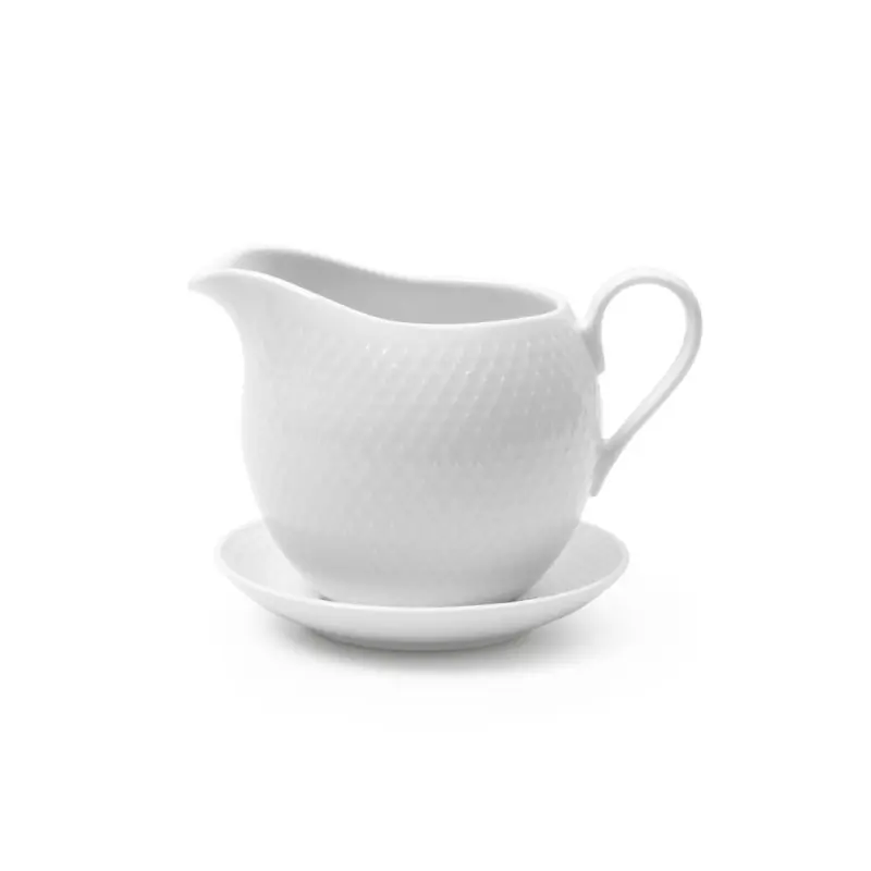 Porcelanowa sosjerka Rhombe, biały, Lyngby Porcelain Wyprzedaż
