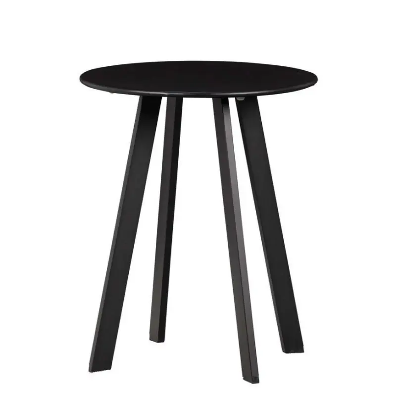 Taniej Stolik kawowy FER metalowy, Ø40CM, czarny, Woood