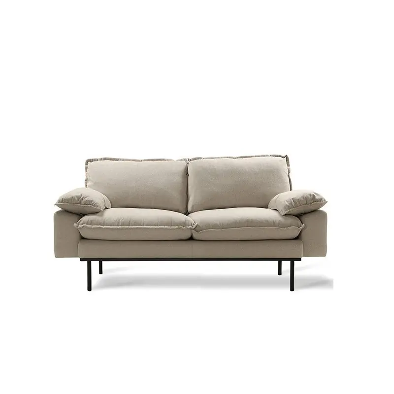 Nowość Beżowa sofa Retro 2-osobowa, HKliving
