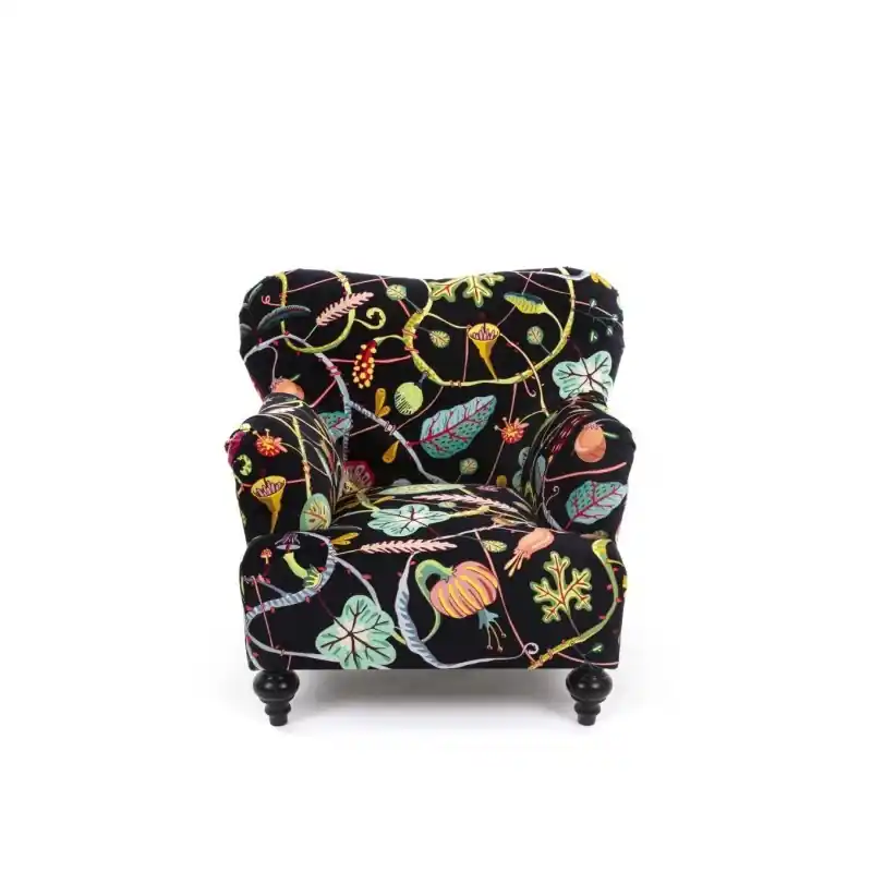 Ekspresowa dostawa Fotel czarny Botanical Diva, Seletti