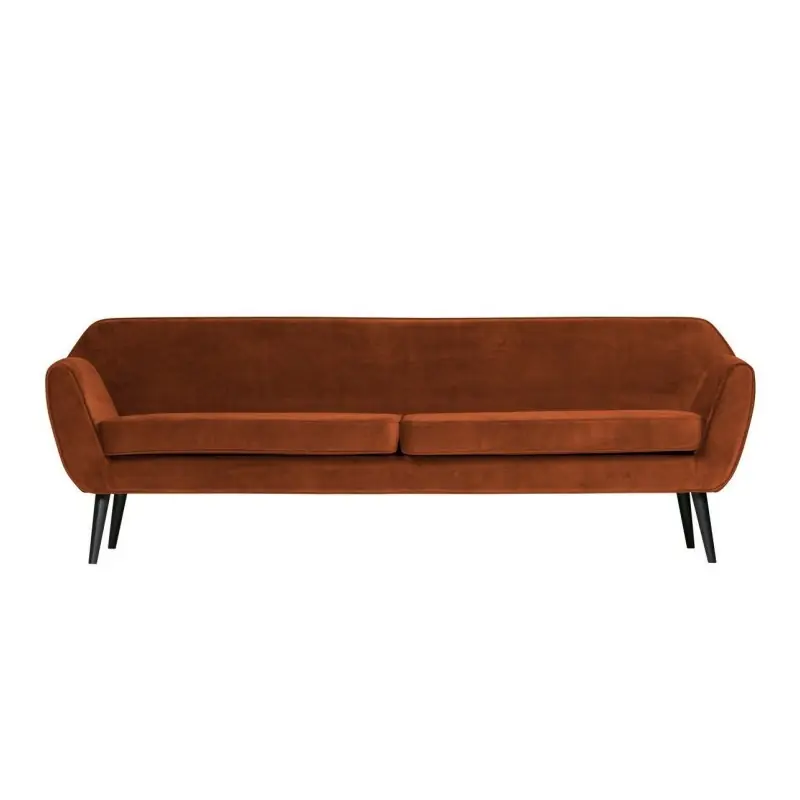 Aksamitna sofa Rocco, 230 cm rdzawy, Woood Bestseller