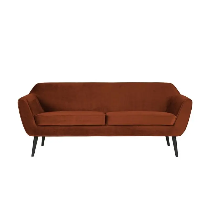 Aksamitna sofa Rocco, 187 cm rdzawy, Woood Łatwy zwrot