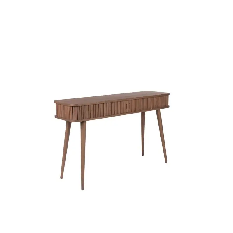 Niska cena drewniana konsola Barbier, orzech, Zuiver
