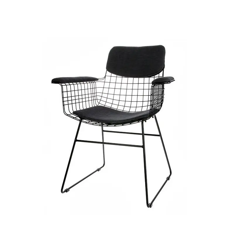 Poduszki COMFORT do krzesła z podłokietnikami Wire, czarny, HK Living Wyjątkowa oferta