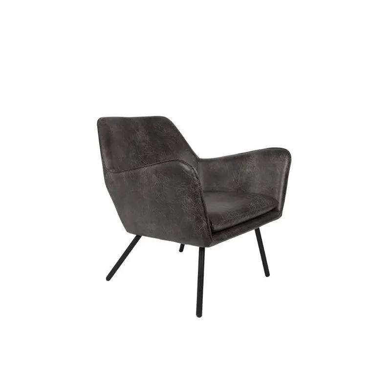 fotel lounge Bon, ciemnoszary, LuDesign Oferta limitowana