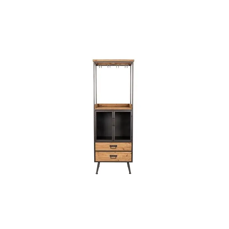 Wysoki barek Damian, naturalny/szary, LuDesign Wysoka jakość