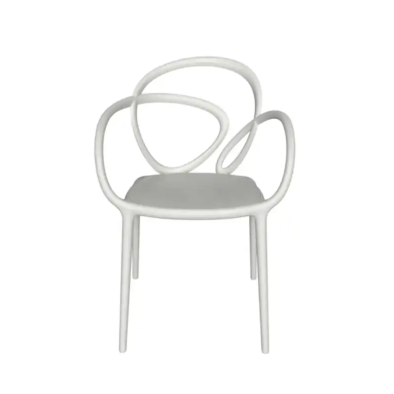 krzesła z podłokietnikami Loop, 2 szt. białe, QeeBoo Oferta limitowana